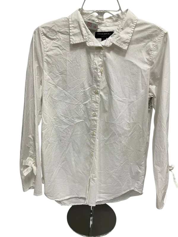 Women's Blouse for SchoolBlouse Long Sleeve By Banana Republic In White, Size: M