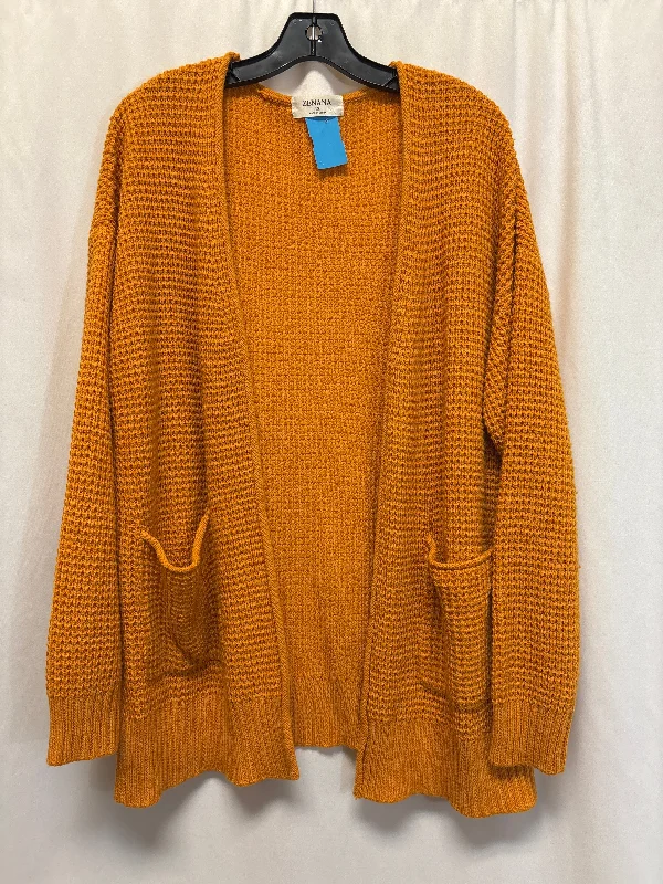 Women's Russian Wool SweatersSweater Cardigan By Zenana Outfitters In Yellow, Size: 1x