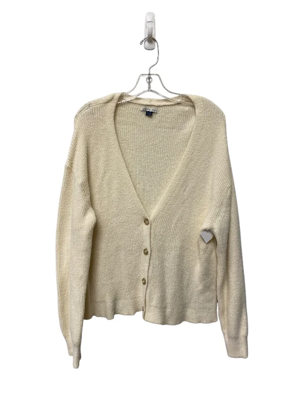 Women's V-Shaped Collar SweatersSweater Cardigan By American Eagle In Cream, Size: Xs