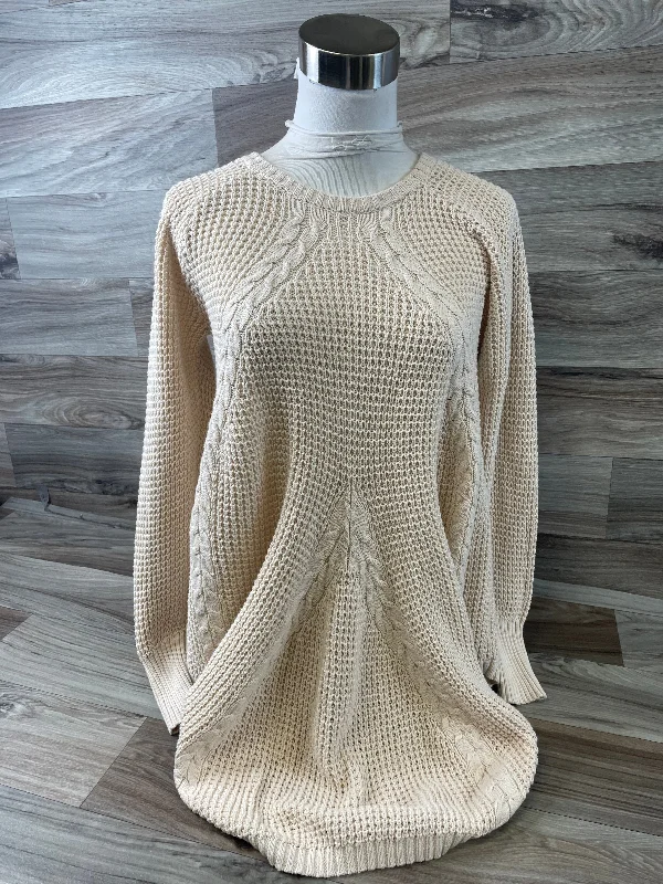 Women's Chunky Knit SweatersSweater By Agnes & Dora In Tan, Size: S