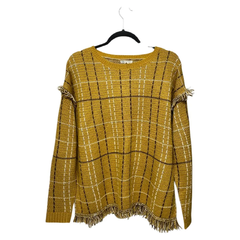 Women's Lithuanian Wool SweatersSweater By Cato In Brown & Yellow, Size: L