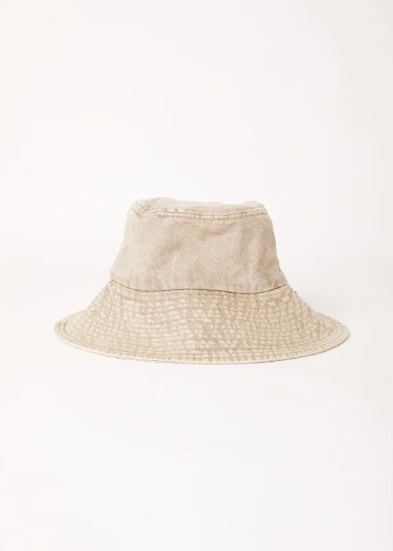 Women's Blouse with V-Shaped CollarAFENDS Unisex Bella - Denim Wide Brim Bucket Hat - Faded Cement