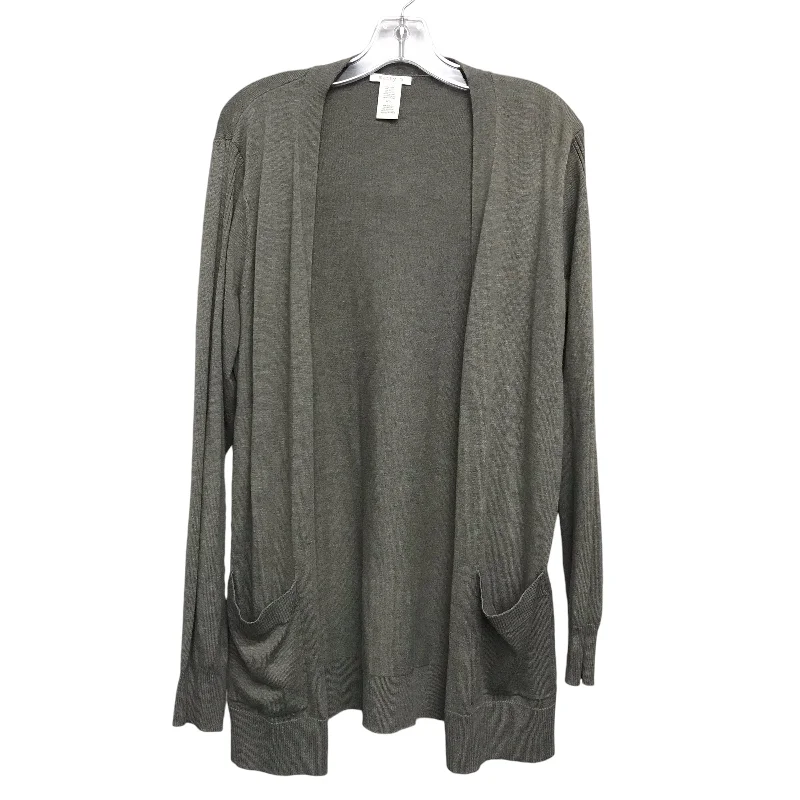 Women's Polyester SweatersSweater Cardigan By Matty M In Green, Size:L