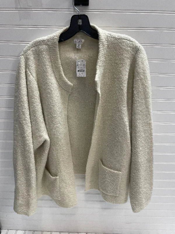 Women's Shawl Collar SweatersSweater Cardigan By J. Crew In Cream, Size: 2x