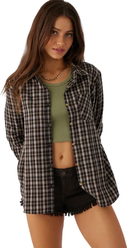 Women's Blouse for SchoolLogan Flannel Relaxed Fit Shirt - Women's|-|Chemise en flanelle de coupe décontractée Logan - Femme