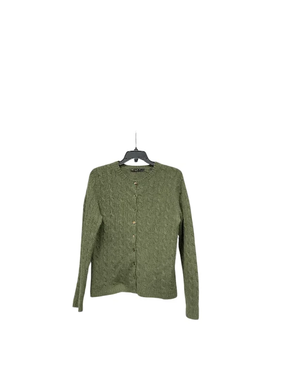 Women's Guernsey SweatersSweater Cardigan By Lord And Taylor In Green, Size: M