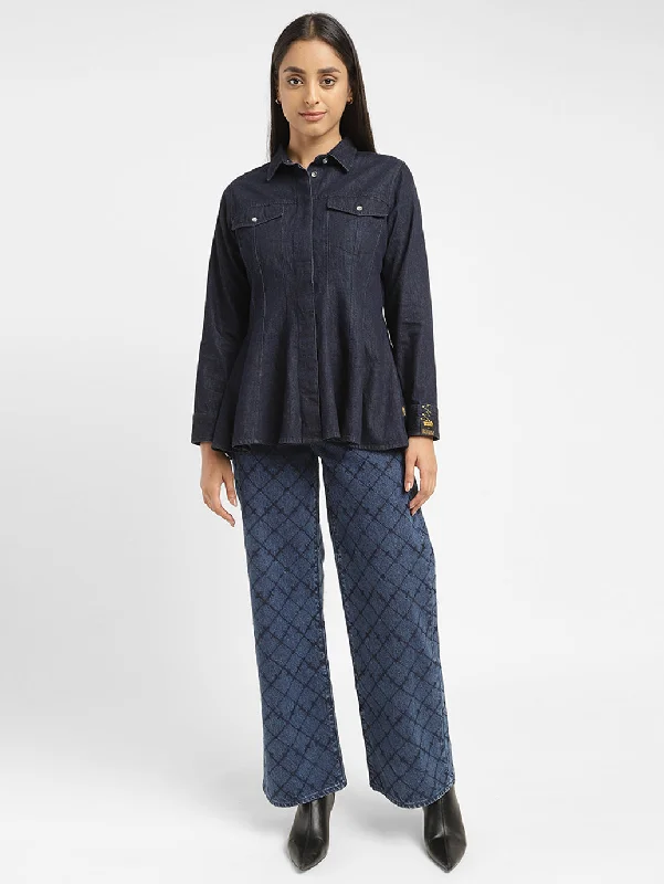 Women's Blouse with Rounded CollarLevi's x Deepika Padukone Woven Shirt