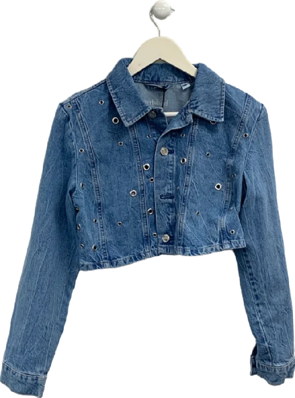 Women's Belarusian Wool SweatersRiver Island Blue Cropped Denim Jacket UK 10