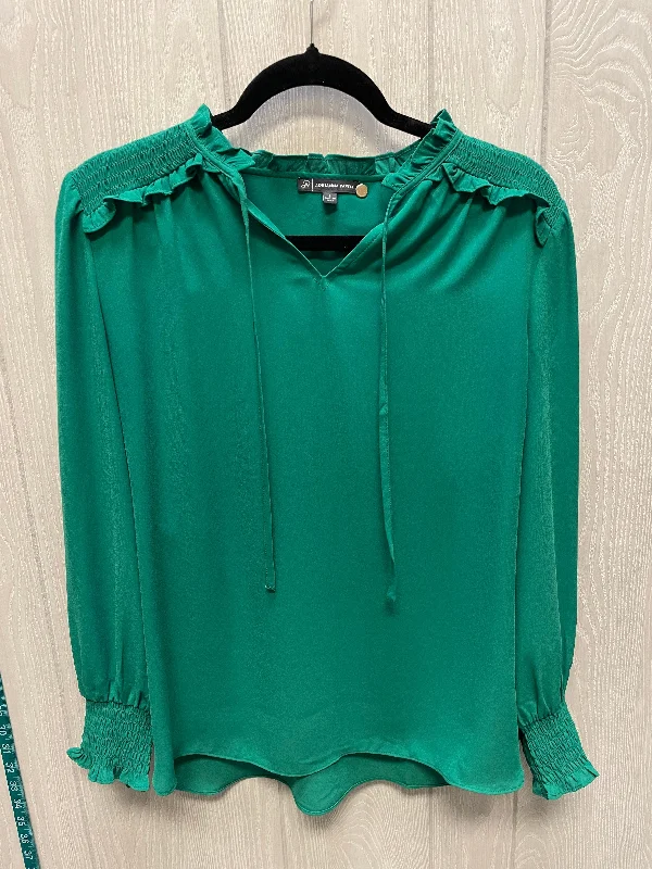 Women's Blouse for PartyBlouse Long Sleeve By Adrianna Papell In Green, Size: S