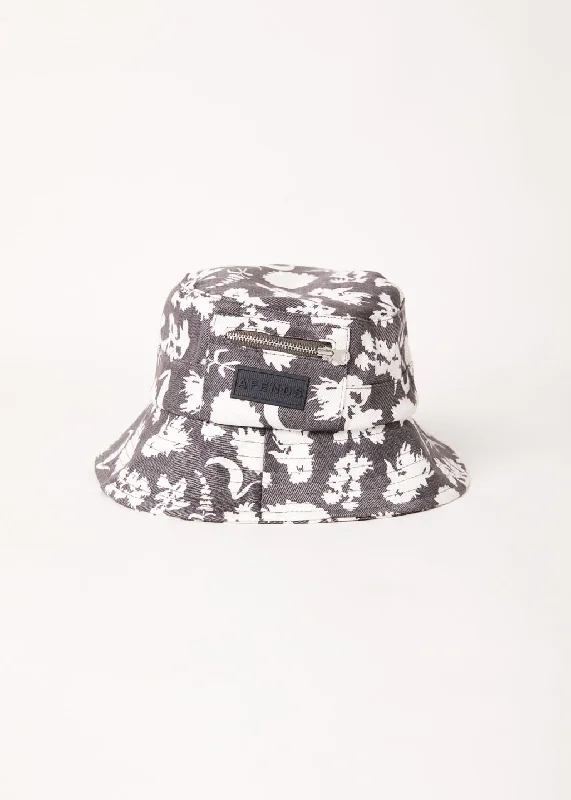 Women's Blouse with Wide CollarAFENDS Unisex Bayley - Printed Bucket Hat - Steel