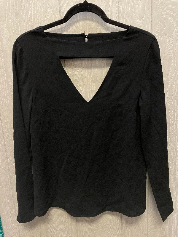 Women's Blouse with Square CollarBlouse Long Sleeve By C/MEO COLLECTIVE  In Black, Size: Xs