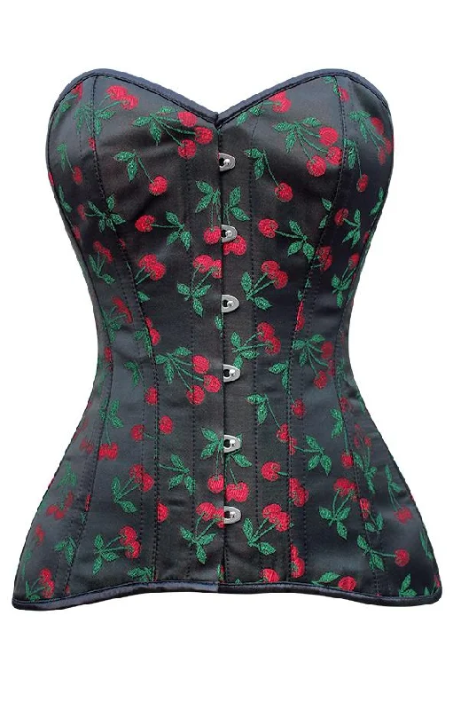 lingerie sets with matching robesSavic Cherry Brocade Overbust Corset