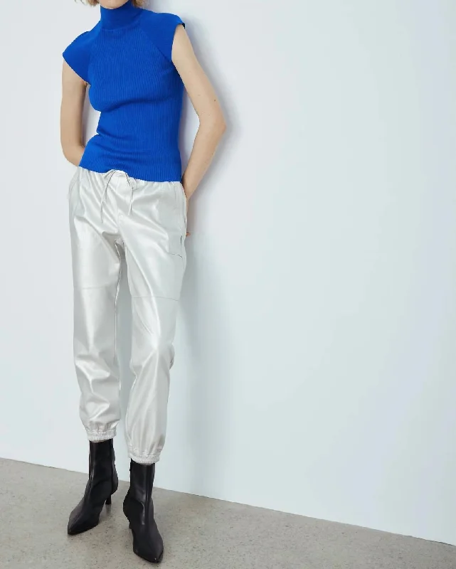 Women's Jodhpurs with Belt LoopsTristan Jogger In Silver