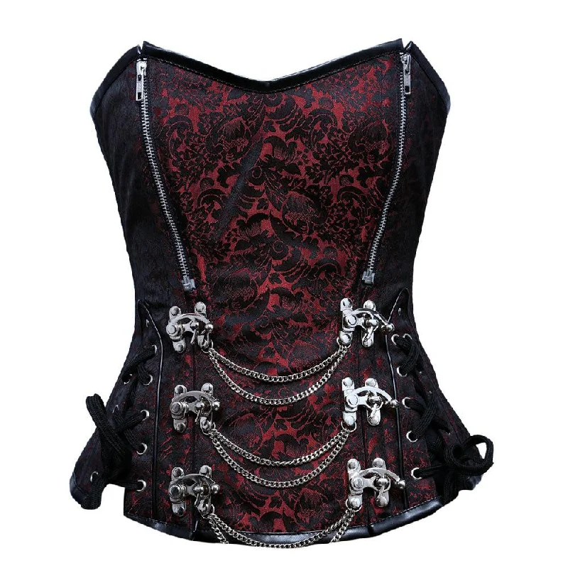 plus-size wireless mastectomy bras with paddingMilagros Steampunk Overbust Corset