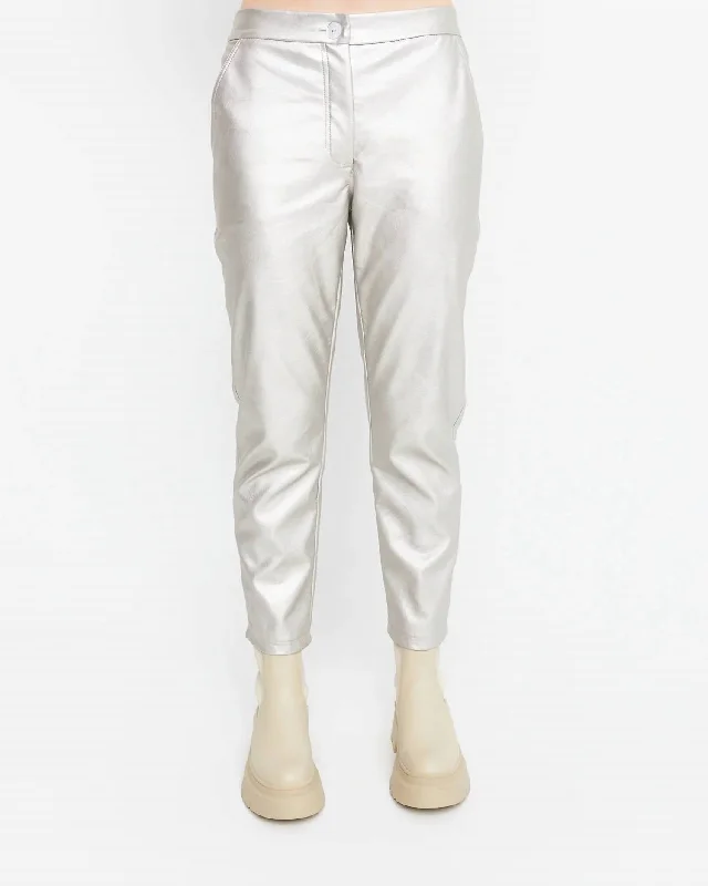 Women's Jodhpurs with Wide LegMetallic Pant In Gloss