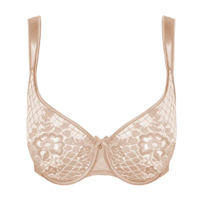 breathable mesh pantiesEMPREINTE MELODY UNDERWIRED SEAMLESS BRA - CARAMEL