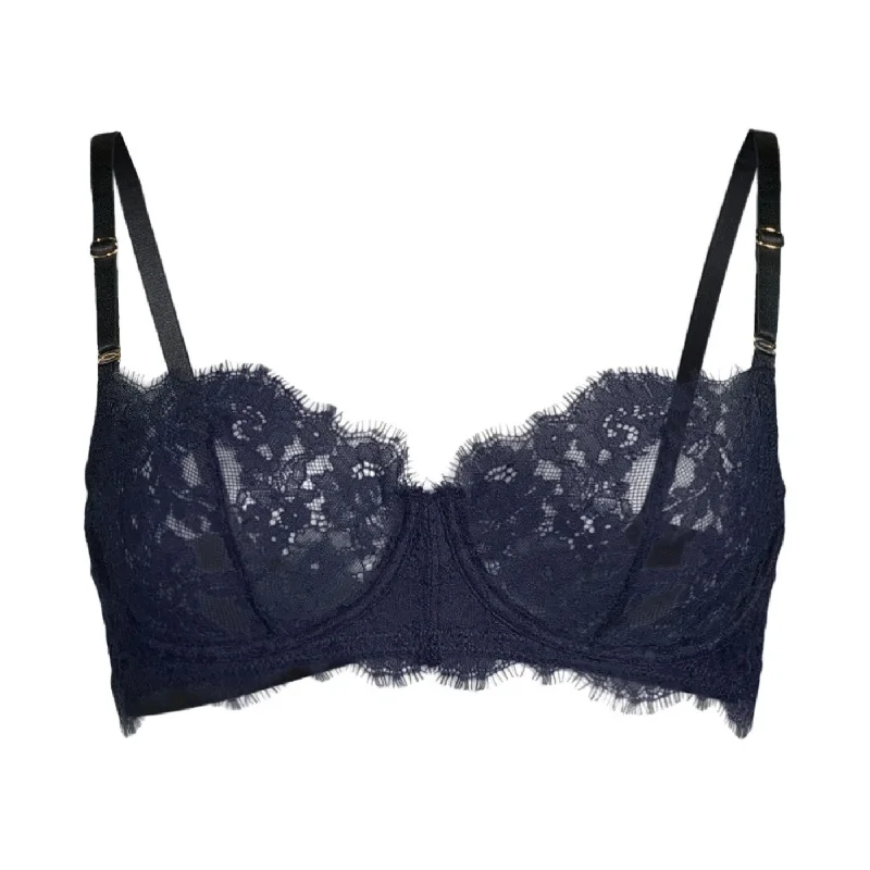 push-up bras for cleavageSKARLETT BLUE ENTICE BALCONETTE BRA - BLACK/MIDNIGHT