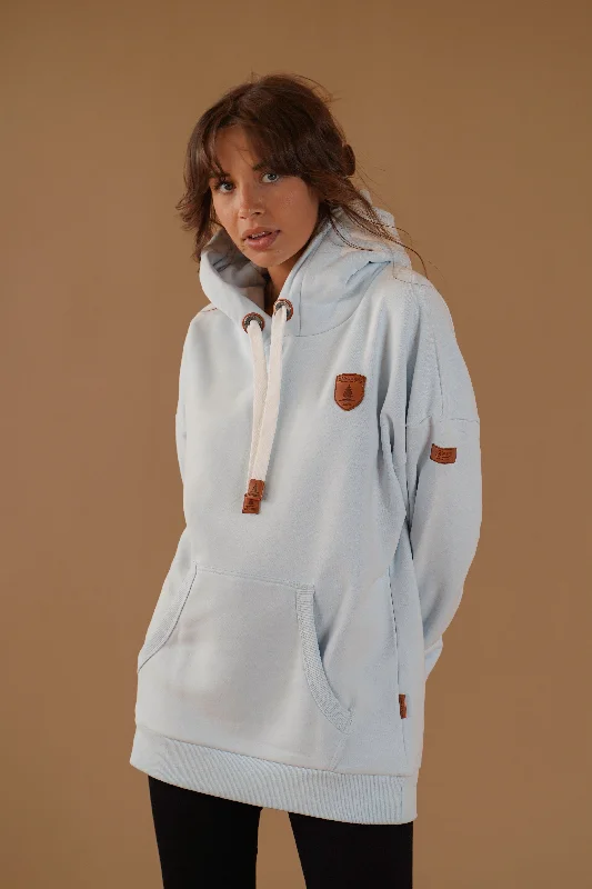 Women's Hooded Sweatshirts with Velvet LiningBillie Sky Blue Hoodie