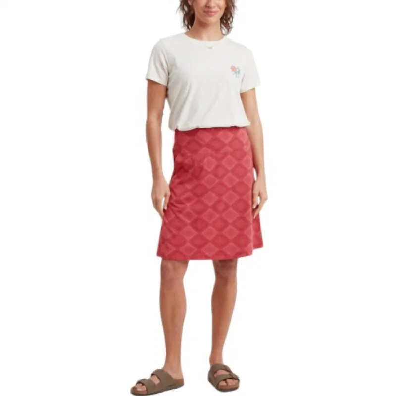 Women's All-Season SkirtsPadma Pull-On Skirt In Mineral Red