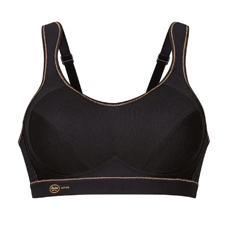 convertible strap bralettes for dressesANITA EXTREME CONTROL SPORTS BRA - BLACK/GOLD