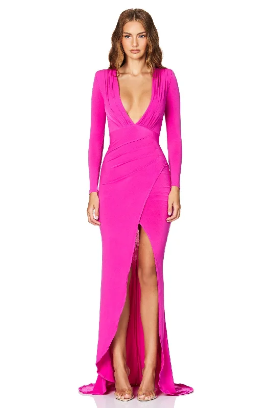 Women's Midi DressesNookie Farrah Gown - Fuchsia