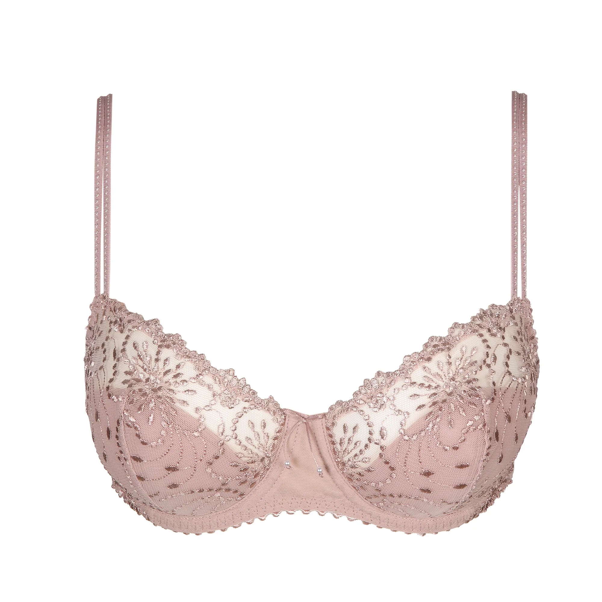 eco-friendly organic cotton lingerie setsMARIE JO JANE HALF PADDED BALCONY BRA - BOIS DE ROSE