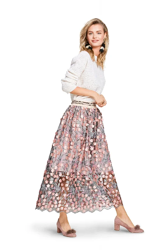 Women's Mandarin Collar SkirtsBurda Skirt 6357