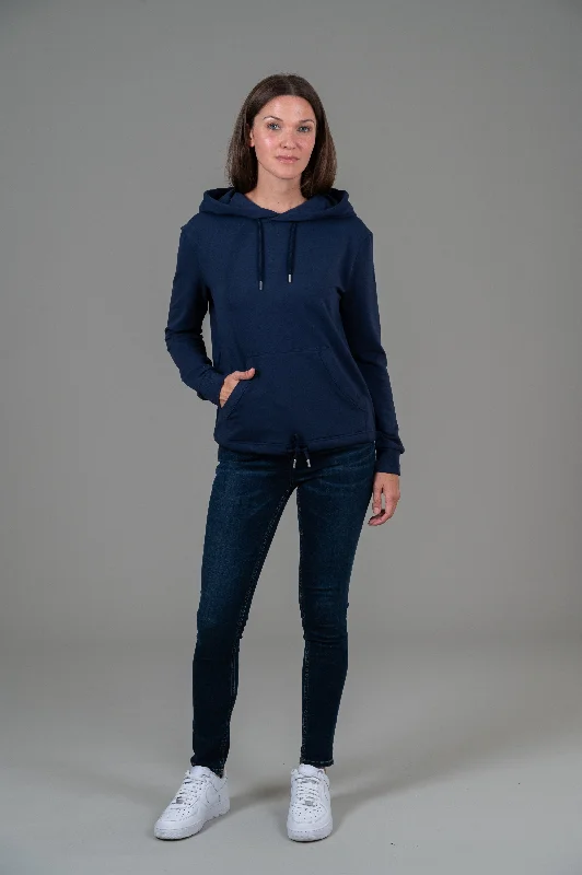 Women's Hooded CardiganCinna Navy Hoodie