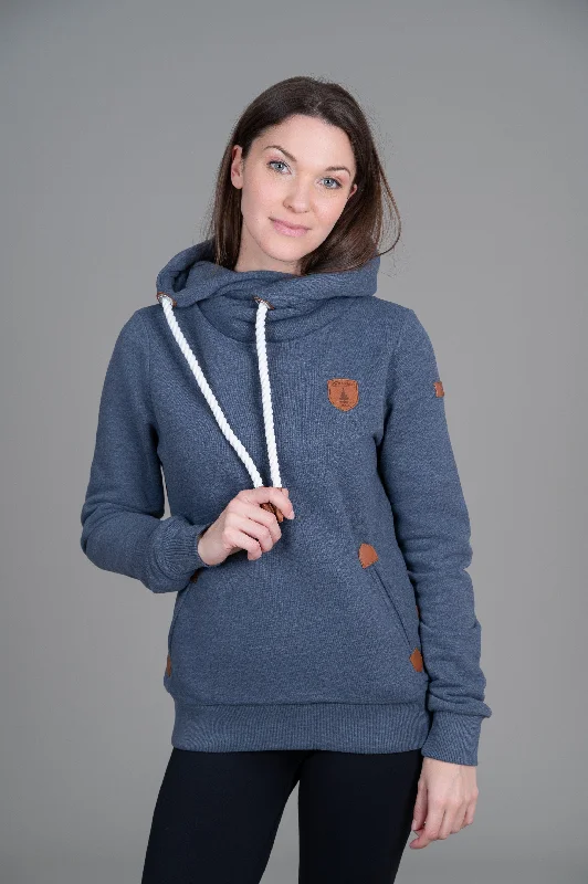 Women's Hooded Sweatshirts with Bamboo LiningArtemis Navy Hoodie