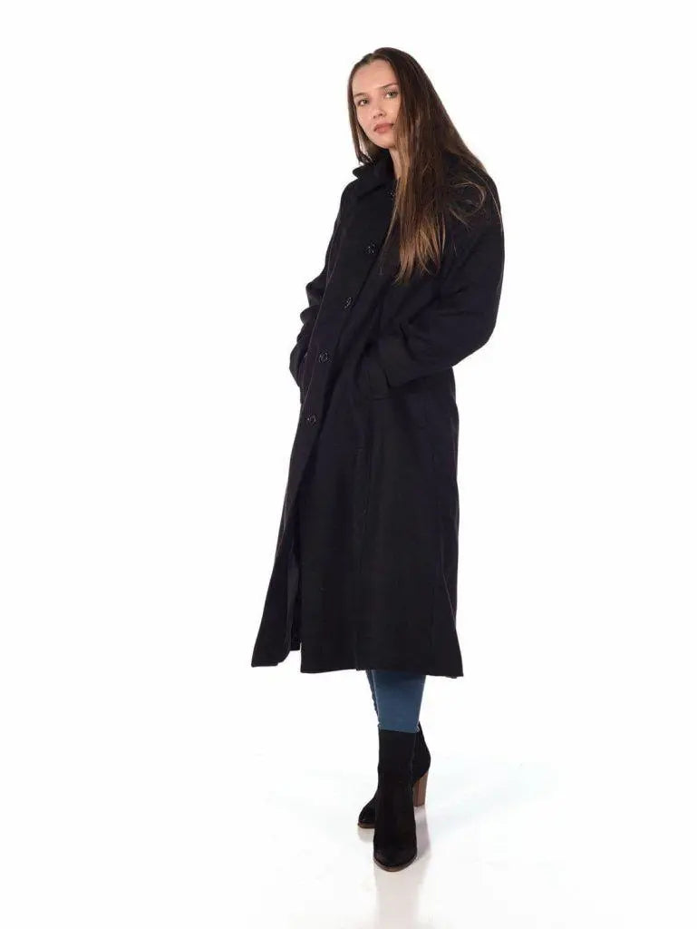 Women's Fur CoatsFaux Wool Longline Hooded Winter Coat