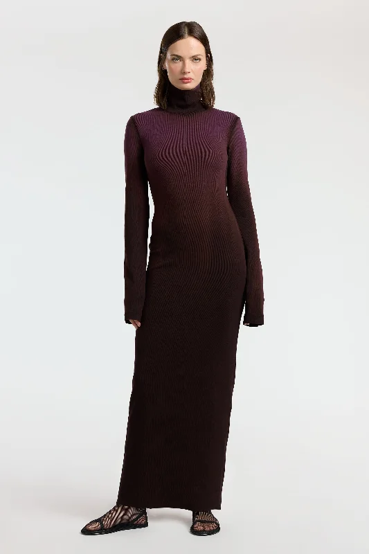 Women's Shawl Collar DressesVerona Turtleneck Maxi Dress