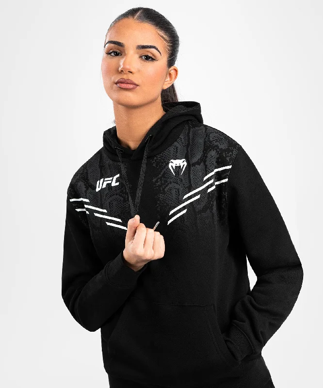 Women's Hooded Sweatshirts with Herringbone LiningUFC Adrenaline by Venum Replica Women’s Pullover Hoodie - Black