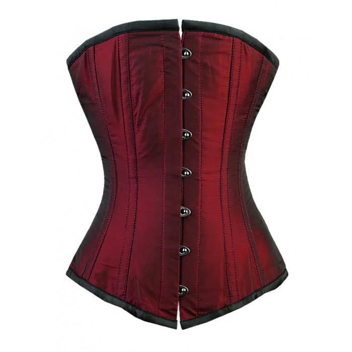 stretch lace bodystockingsSarri Burgundy Overbust Corset