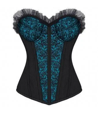 high-compression shapewear for special occasionsIsobel Gothic Overbust Fashion Corset With Cups