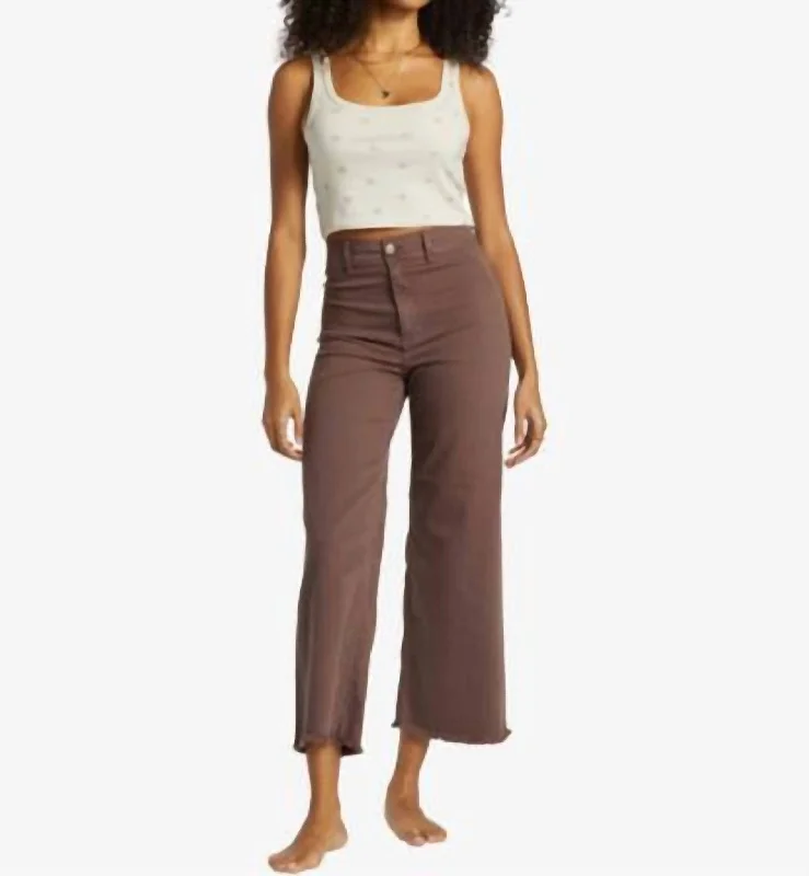 Women's Palazzo PantsFree Fall Wide Legs Pant In Kona