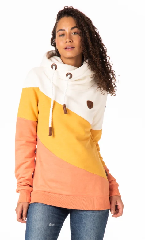 Women's Hooded Sweatshirts with Relaxed WaistSelene Sunflower Mix Hoodie