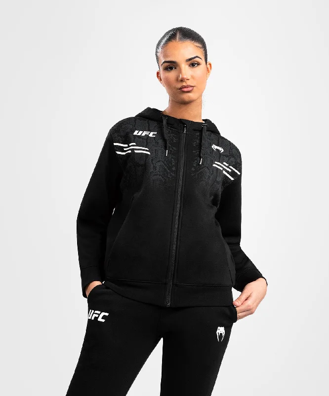 Women's Hooded Sweatshirts with Paisley LiningUFC Adrenaline by Venum Replica  Women’s Zip Hoodie - Black