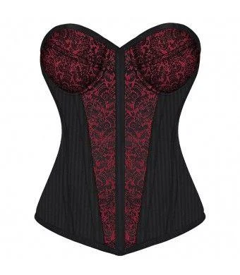 minimalist seamless brasAnselma Gothic Overbust Fashion Corset With Cups