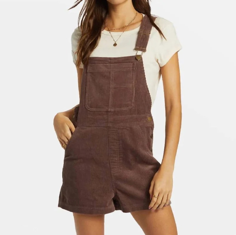 Women's Jodhpurs with Narrow CollarSand Canyon Corduroy Overalls In Kona