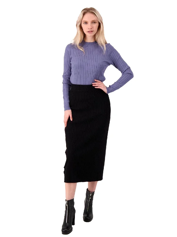 Women's Contemporary Skirts24/7 Ribbed Midi Skirt