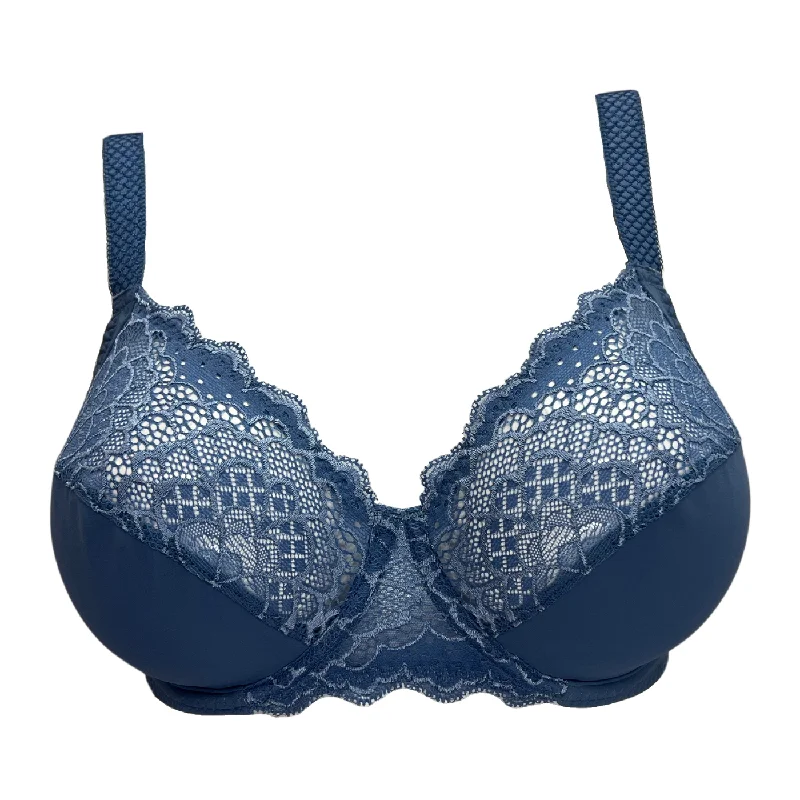 lace-trimmed chemise nightwearSIMONE PERELE CARESSE PLUNGE UNDERWIRED BRA