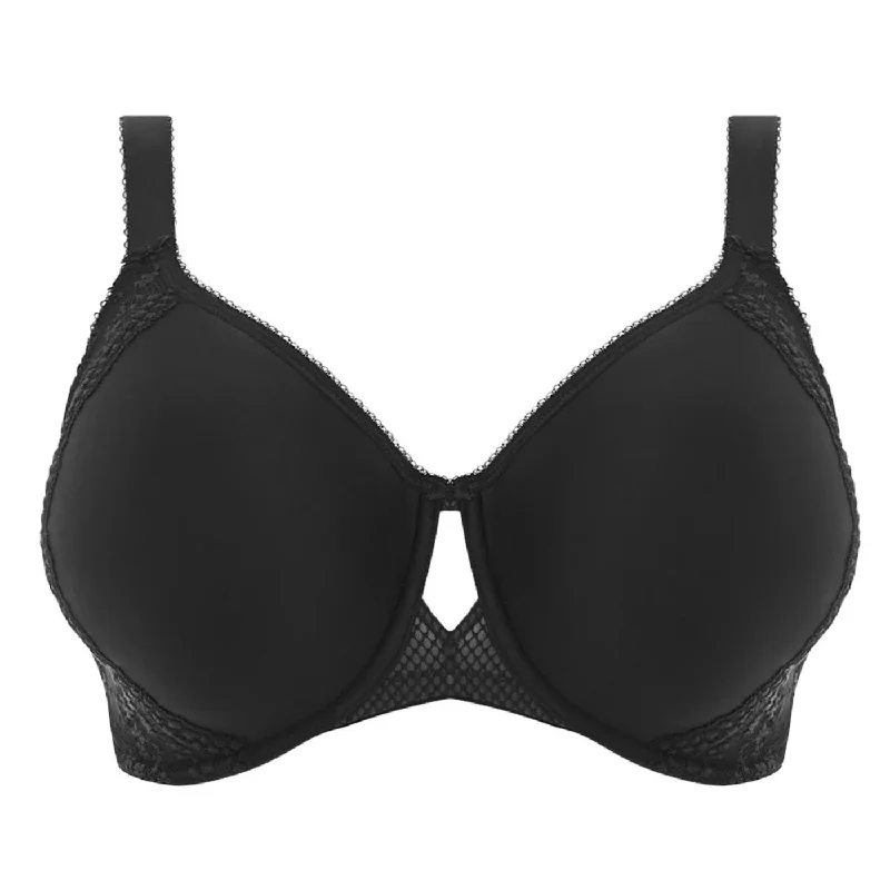 wireless maternity bras with sleep functionELOMI CHARLEY BANDLESS SPACER BRA - BLACK