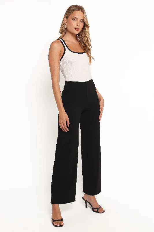 Women's Jodhpurs with Skinny LegColette Pants - Black