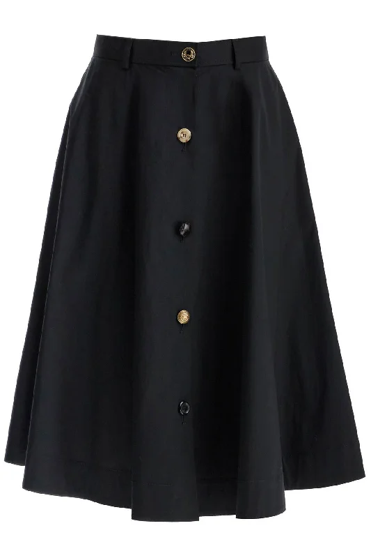 Women's Peter Pan Collar SkirtsMoschino Women's "Poplin Skirt With Buttons"