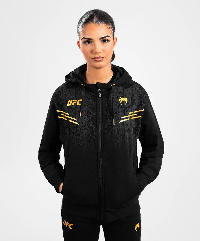 Women's Hooded Sweatshirts with Geometric LiningUFC Adrenaline by Venum Replica  Women’s Zip Hoodie - Champion