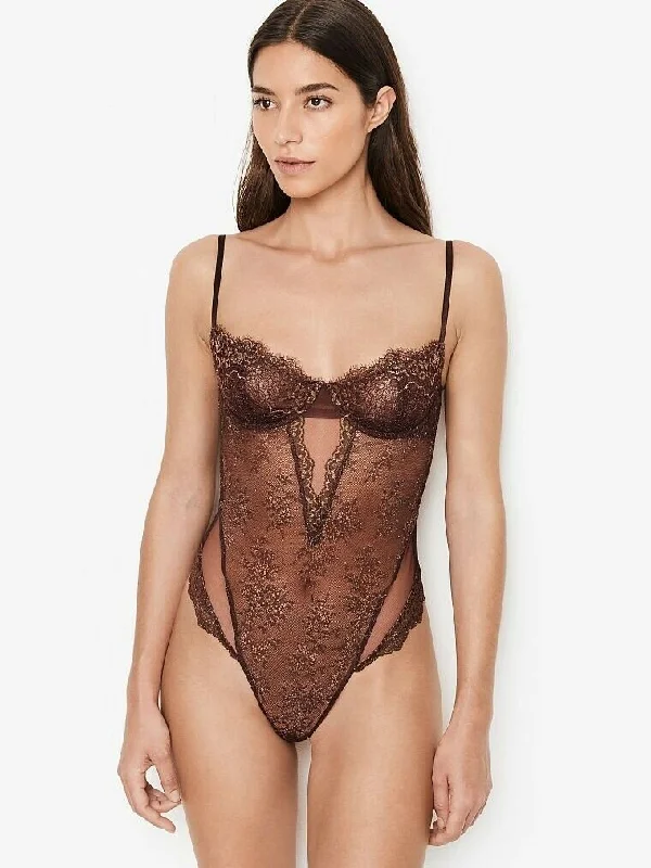 lace-trimmed sleep tank topsVictorias Secret lujoso body de encaje S