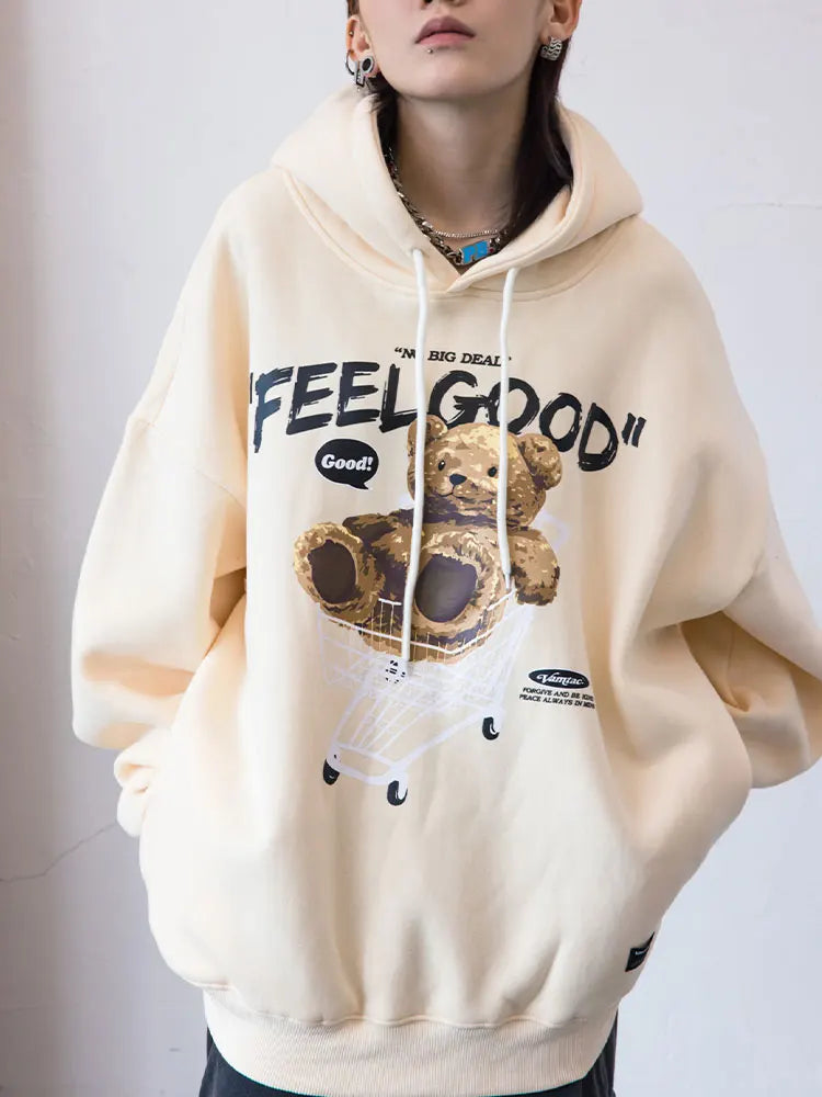 Women's Hooded Sweatshirts with Heavyweight FabricTeddy Bear Hoodie