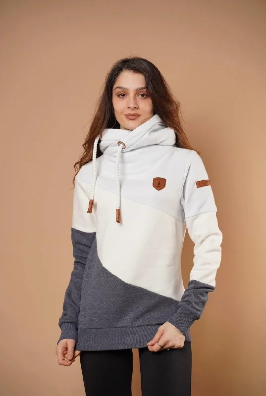 Women's Hooded Sweatshirts with Non-Stretch WaistSelene Air Mix Hoodie