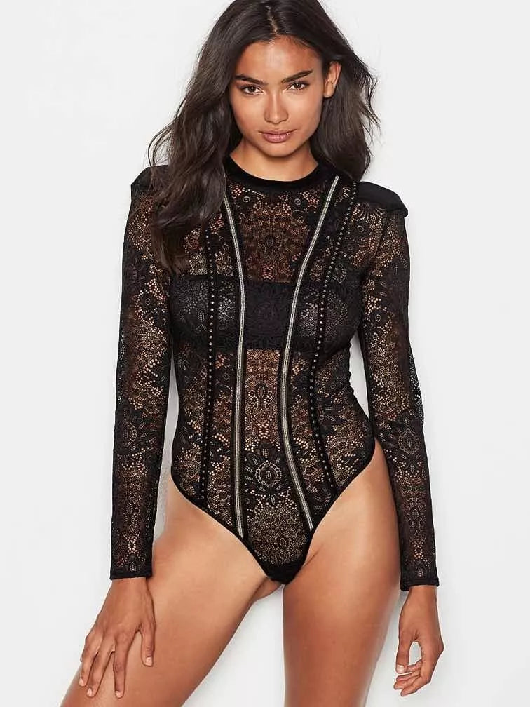 sheer lace lingerie with matching gownsVictorias Secret Lencería Body Ed Especial S