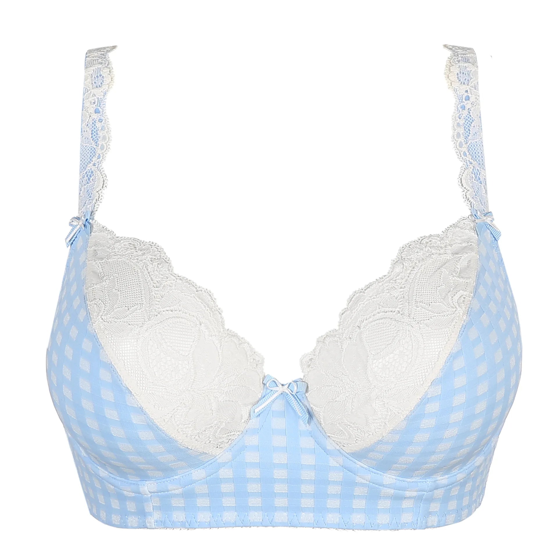 plus-size wireless mastectomy bras with paddingPRIMA DONNA MADISON LONG LINE -BLUE BELL